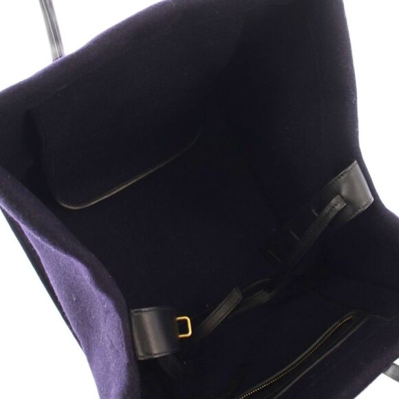 Celine Luggage Phantom Wool Felt Tote Purple KH - Picture 5 of 8